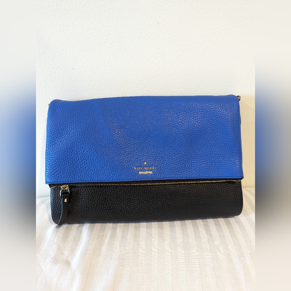 KATE SPADE NEW YORK 3 Tone Leather Crossbody/Convertible Clutch